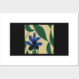 Beautiful Stylized Blue Flowers, for all those who love nature #201 Posters and Art